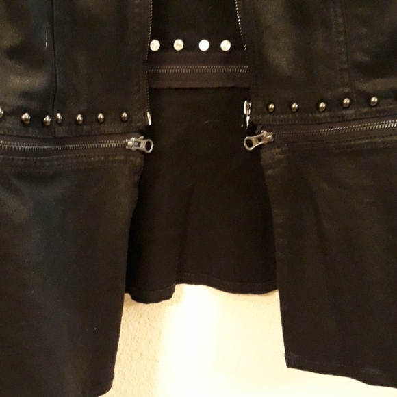 NEW Lane Bryant Crop or Long Black Moto Jacket - Picture 4 of 11